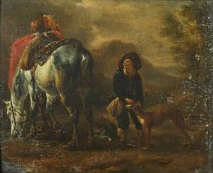 VERBEECK Pieter Cornelisz 1610-1654,Le départ pour la chasse,Mercier & Cie FR 2022-02-13
