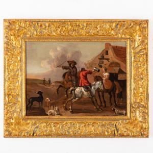 VERBEECK Pieter Cornelisz 1610-1654,Sosta di cavalieri,Wannenes Art Auctions IT 2023-06-28