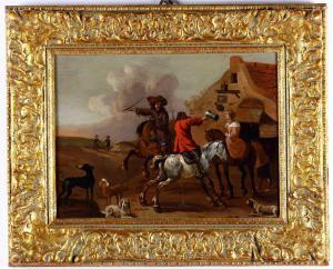 VERBEECK Pieter Cornelisz 1610-1654,Sosta di cavalli,Cambi IT 2022-11-29