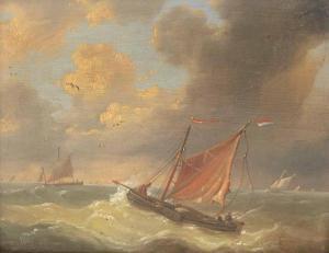 Verboekhoven Louis 1802-1889,Navires en mer,Mercier & Cie FR 2018-02-18