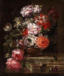 VERBRUGGEN GasparPieter II,Bouquet di fiori in un vaso metallico,Bertolami Fine Arts 2024-04-18