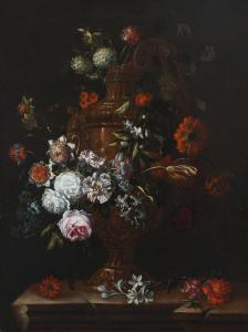 VERBRUGGEN GasparPieter II 1664-1730,Still life with roses, anemones, orange bloss,Woolley & Wallis 2024-03-06