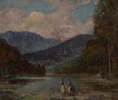 VERCELLI Giulio Romano 1871-1951,Sulle rive del lago,1920,Meeting Art IT 2013-10-12