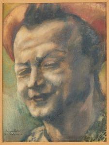 VERDEGEM Joseph 1897-1957,Portrait de François Fratellini,Horta BE 2021-12-06