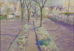 VERDICKT Gisleen 1883-1926,Jardin fleuri,1924,Campo & Campo BE 2023-10-24