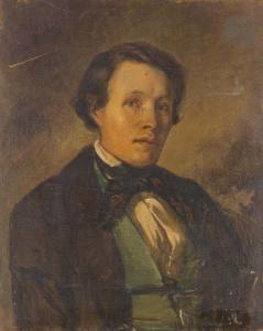 VERDIER Marcel 1817-1856,Portrait d'homme en buste,1849,Ader FR 2020-06-05