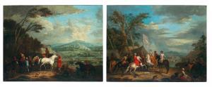 VERDUSSEN Jan Peeter 1700-1763,A military encampment,1856,Palais Dorotheum AT 2023-06-21