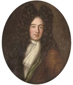 VERELST John 1648-1734,Portrait of a gentleman, half-length, in a brown a,1704,Christie's 2007-07-04