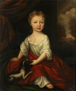 VERELST John 1648-1734,Portrait of Ursula Fox (1703-1796) as a child seat,1706,Bonhams GB 2015-02-17