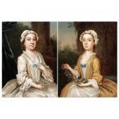 VERELST Willem 1700-1760,portrait of a lady; and of her daughter,Sotheby's GB 2002-04-16