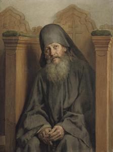 VERESHAGIN Vasilii Petrovich 1835-1909,A monk at prayer,Christie's GB 2007-11-28