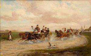 VERESTCHAGEN E 1900,Horse carts on the Hungarian puszta,Venduehuis NL 2017-05-16