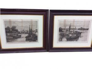 VEREY Arthur 1840-1915,Dutch harbour scenes with figures,1896,Jim Railton GB 2022-02-18