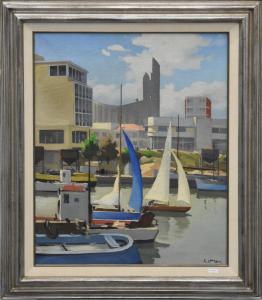 VERGER André 1912-1990,Vue de Port,Rops BE 2019-10-06