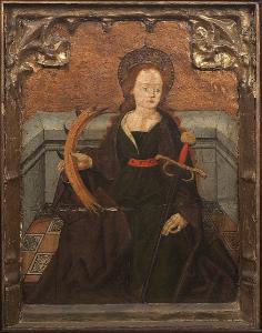 VERGOS Pablo 1465-1495,Saint Catherine of Alexandria,Sotheby's GB 2003-12-10