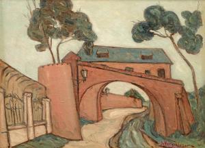 VERGULESCU Spiru 1934-2007,Gate to Brasov,Artmark RO 2024-01-31