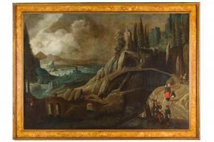VERHAECHT Tobias 1561-1631,Paesaggio montuoso con viandanti,Wannenes Art Auctions IT 2023-11-29