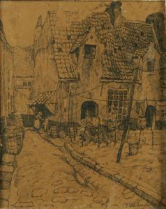 VERHAEGHE F,Ruelle,1916,Galerie Moderne BE 2011-06-21