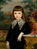 VERHAS Frans 1827-1897,Portrait d'enfant,1894,De Vuyst BE 2010-10-23