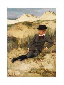 VERHAS Jan Frans 1834-1896,On the dunes,1888,Bonhams GB 2022-09-21