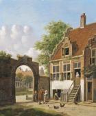 VERHEYEN Jan Hendrik 1778-1846,A conversation on the footpath,1833,Christie's GB 2017-03-16