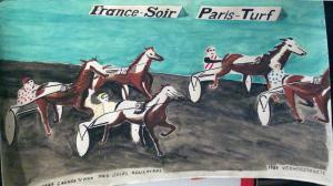 VERHOESTRAETE,Projet d'affiche publicitaire France-Soir Paris-Tu,1989,Millon & Associés 2008-01-26