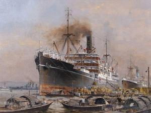 VERITY Colin 1924-2011,The British Steam Mechant ship Kaying off the China coast,Keys GB 2023-07-26