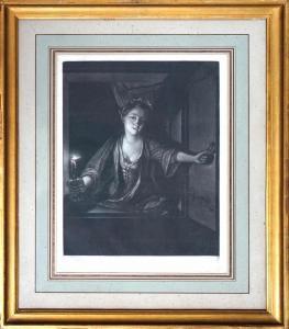 VERKOLJE Nicholas 1673-1746,Femme à la chandelle Me,Gautier-Goxe-Belaisch, Enghien Hotel des ventes 2023-11-19