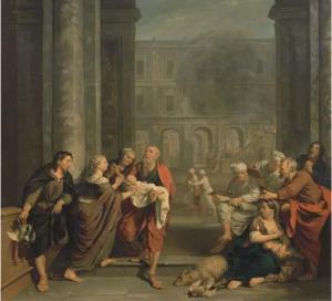 VERKOLJE Nicholas 1673-1746,The Presentation in the Temple,Christie's GB 2005-11-16