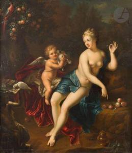 VERKOLJE Nicholas 1673-1746,Vénus et l'Amour,Ader FR 2022-06-21