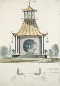 VERLY Francois,Projet de kiosque chinois pour le jardin du baron ,1808,Christie's 2019-03-27