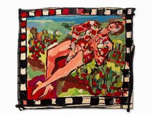 VERMEERSCH Vera,Tapestry with Elvira Bach Motif,1994,Auctionata DE 2016-08-10