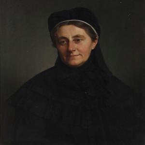 VERMEHREN Frits Johann Freder 1823-1910,Portrait of Mrs.  Councillor Benedicte,1906,Bruun Rasmussen 2011-11-28