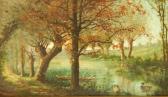 VERMEILLET A 1800-1900,River landscape,1881,Golding Young & Mawer GB 2016-01-27