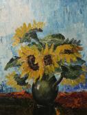VERMEUL B,Still Life Study of Sunflowers in a Jug,Keys GB 2014-05-16