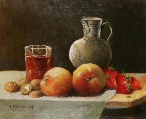 VERMEULEN Abraham Adrianus 1817-1874,Still life with fruit,Bernaerts BE 2009-12-14