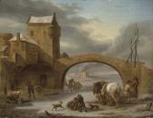 VERMEULEN Cornelis 1732-1813,La distribution du foin en hiver,Christie's GB 2007-06-20