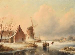 VERMEULEN Marinus Cornelis Thomas 1868-1941,Dutch Winter scene,Tennant's GB 2022-04-23