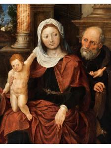 VERMEYEN Jan Cornelisz 1500-1559,DIE HEILIGE FAMILIE,Hampel DE 2021-06-24
