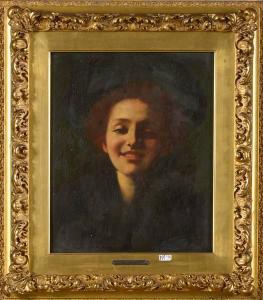 VERMORCKEN Frederic Marie 1860,Portrait d’’une jeune fille souriante,VanDerKindere BE 2016-01-19