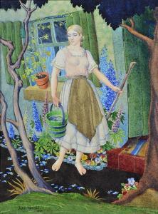 VERNAL John 1914-2002,At the cottage door,1951,Mallams GB 2015-08-12