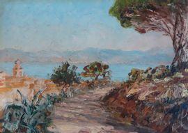 VERNAY Francois Joseph,Chemin arpentant la côte au dessus de Saint Tropez,Osenat 2021-07-21