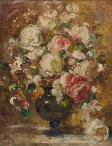 VERNAY Francois 1821-1896,Vase de roses,Ader FR 2024-02-16