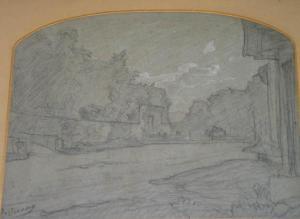 VERNAY Francois 1821-1896,Vue dune rue de village,Daguerre FR 2004-06-25