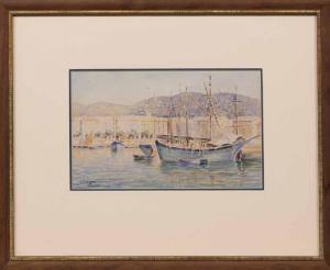 VERNAY Joséphine 1861,BOATS ANCHORED AT NICE,1911,McTear's GB 2016-05-29