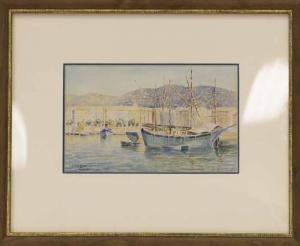 VERNAY Joséphine 1861,BOATS ANCHORED AT NICE,1911,McTear's GB 2016-03-20