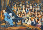VERNER 1900-1900,Pianistin vor ihrem Publikum,1981,DAWO Auktionen DE 2011-07-07