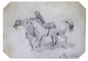 VERNET Carle 1758-1836,Palefrenier et chevaux,Bayeux Encheres FR 2024-04-01