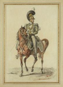 VERNET Carle 1758-1836,Un chasseur de France à cheval,Aguttes FR 2012-04-05