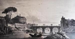 VERNET Claude Joseph 1714-1789,Le Pont Saint Ange,Morand FR 2017-12-12